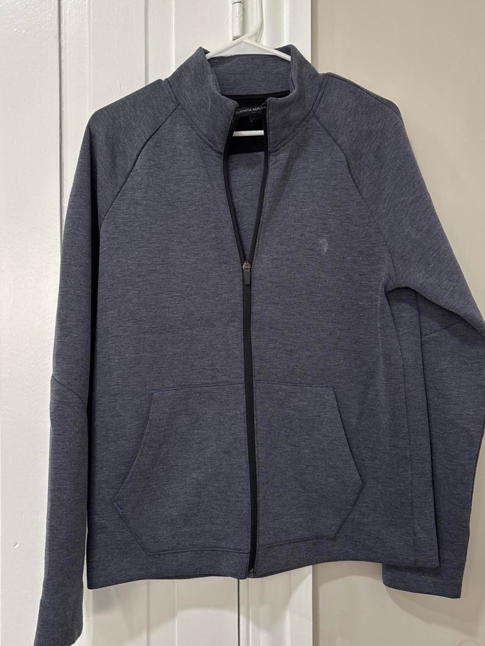 Men's Full-Zip Heather Gray Jacket - Unbranded / small stain pictured